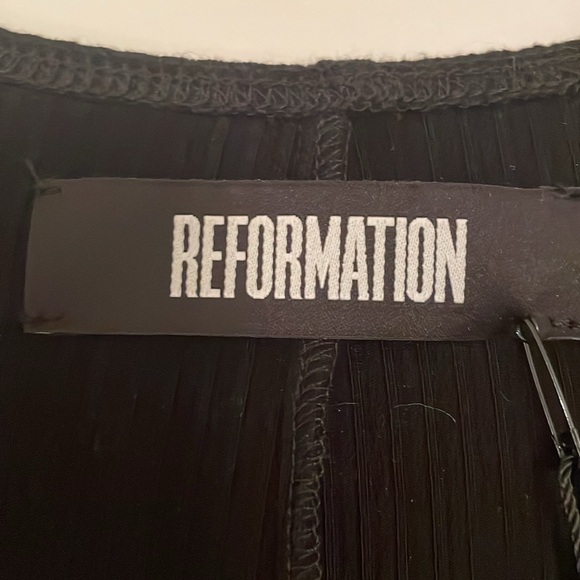 Reformation Edison Black Dress - Picture 6 of 8